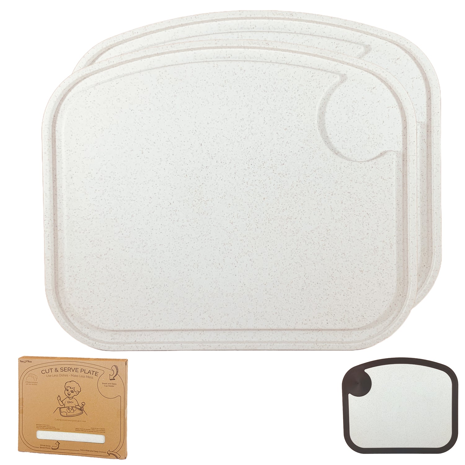 Cutting Board With Holder Base Bpa-free Wheat Straw Plastic